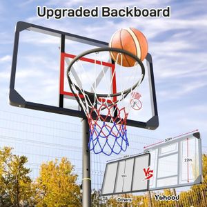 Panier De Basket Sur Pied Mobile Phoenix - Hauteur Réglable 1m65 à 2m60 - Roulettes Et Base à Remplir