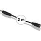 Rallonge Guirlande Electrique Cable Cordon Rallonge Extension 2m Alimentation Bandeau Flexible