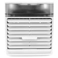 Mini Climatiseur – Nosheir – Refroidisseur d'air USB avec LED 7 couleurs et purification UV-C – Pour bureau et chambre – Blanc