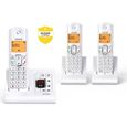 Téléphone fixe sans fil Alcatel F670 Voice Trio Blanc-0