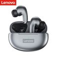 Écouteurs sans fil Lenovo LP5 BT5.0 Couplage à faible latence Annulation du bruit Écouteurs de sport Wateroof 13mm Pilote Argent-0