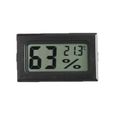 Thermomètre et hygromètre sans fil à hygromètre électronique intégré, noir-0