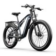 Shengmilo-MX05 Electric Bike for Adults, SAMSUNG 17.5Ah 840Wh Battery, 26" Fat Tire Electric Mountain Bicycle with 3 Riding Modes, B-0