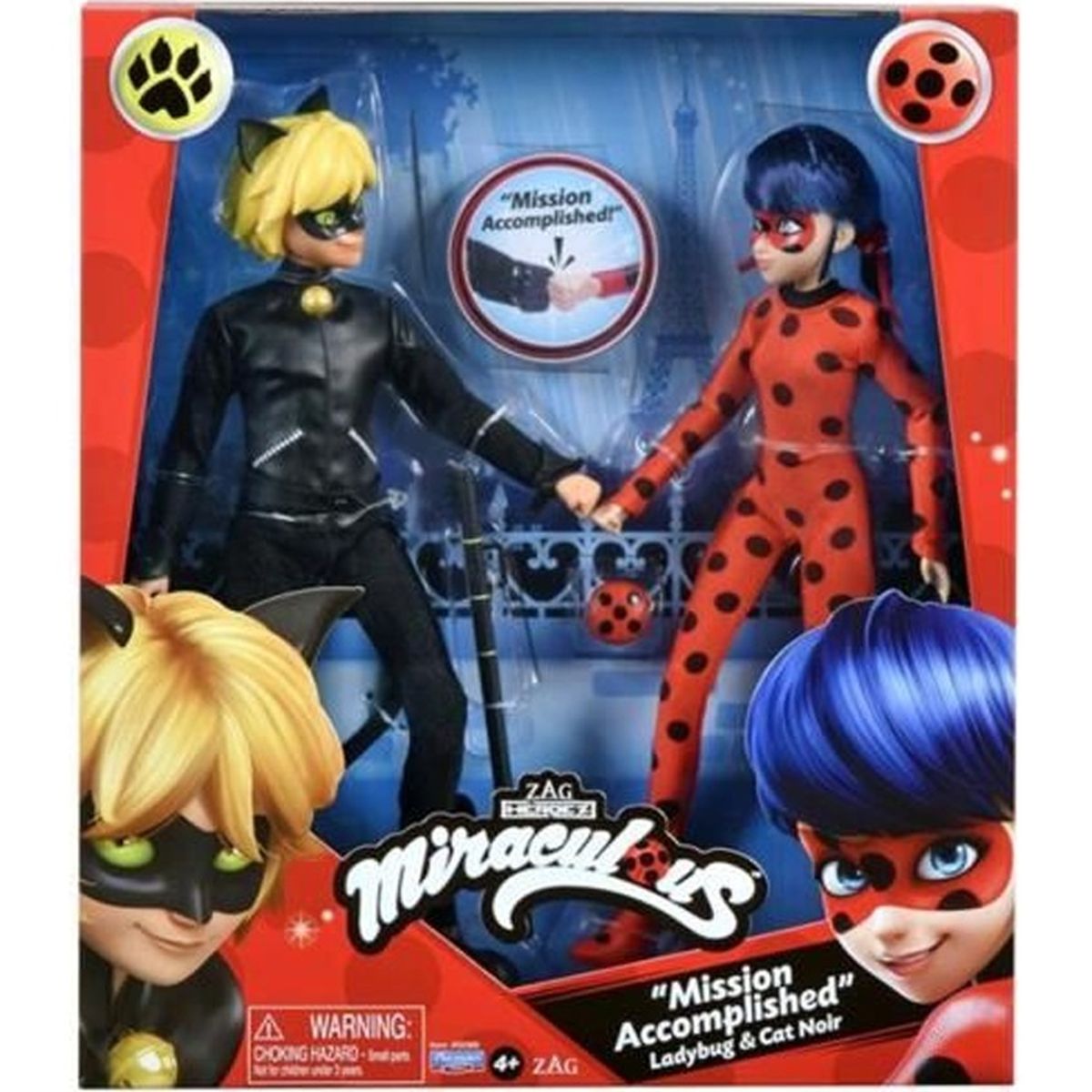 Ensemble De Poupees Miraculous Ladybug Et Chat Noir Cdiscount Jeux Jouets