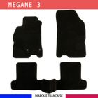 AUTOSWEET Tapis de voiture - Sur Mesure pour MEGANE 3 (2008 - 2016) - 3 pièces - Tapis de sol antidérapant pour automobile
