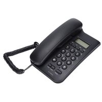 Akozon Téléphone fixe Téléphone filaire avec numérotation semi-mains libres, identification de l'appelant, téléphone filaire