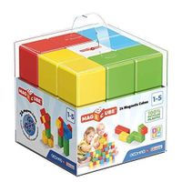 Geomag Jeux de Construction Magnétique pour enfants Magicube   Jouets éducatifs pour Garçons et Filles 100% Recyclé   24 Cubes