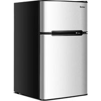GOPLUS Réfrigérateur 90 L avec Mode Réfrigération/Fraîcheur,Frigo Silencieux avec Températures Réglables,Gris