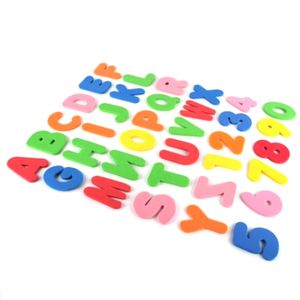 Jouets De Bain Lettres Et Chiffres – 36 Feuilles En EVA Flottantes, Couleurs Vives | Apprentissage Ludique Pour Enfants 1 An Et +