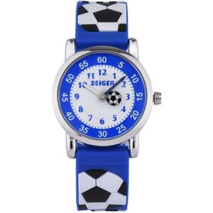 MONTRE Montre enfant Zeiger - Bleu Fonce - Football - Bra