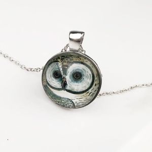 Collier tournesol Photo Tibet Argent Cabochon Verre Pendentif Chaîne Collier