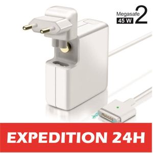 45W Mag2 Chargeur PC Portable Alimentation pour MacBook Air 11 13 Retina  Mit-2012, 2013 2014 2015, 2017 Modèles A