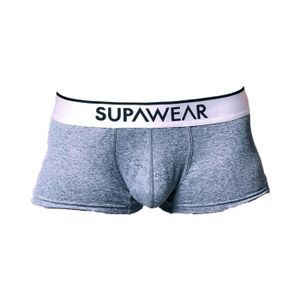 BOXER - SHORTY Supawear - Sous-vêtement Hommes - Boxers Homme - HERO Trunk Dark - Gris