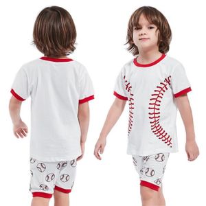 PYJAMA Pyjamas Enfant Garçon Baseball Ensemble T-shirt + 