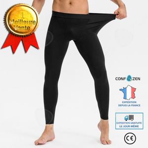 COLLANT DE RUNNING CONFO® Pantalon de fitness pour homme - séchage rapide et respirant - noir - taille M