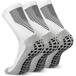 Lot De 6 Paires Chaussettes De Football - Antidérapantes, Respirantes, Rembourrées - Tailles 35-39 Et 39-46 - Homme/Femme