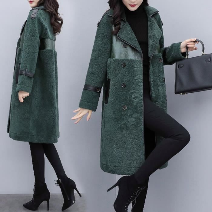 manteau d hiver femme vert