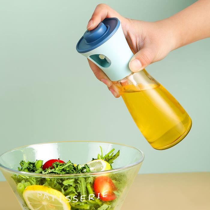 Spray huile cuisine 2 en 1 fonction - Vaporisateur huile et bouteille huile  normale avec bec verseur