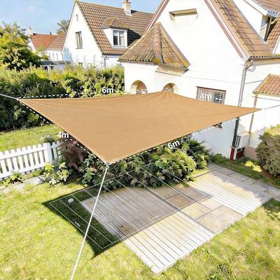 Toile D'Ombrage Rectangulaire 2x3m Lac Bleu - Protection UV 95% Respirante Coupe-Vent