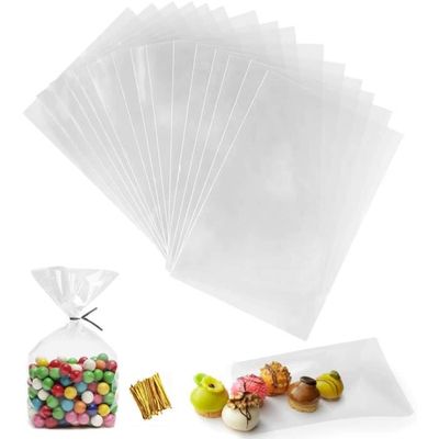 Sac Sachet Bonbon Sac Plastique Transparent Sachet Biscuit 100pcs Sac OPP  15 x 20 cm avec 100 Merci Étiquettes et Liens pour 250 - Cdiscount Au  quotidien
