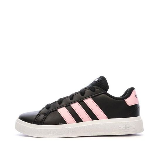 Baskets Noir/Rose Fille/ Femme Adidas Grand Court K