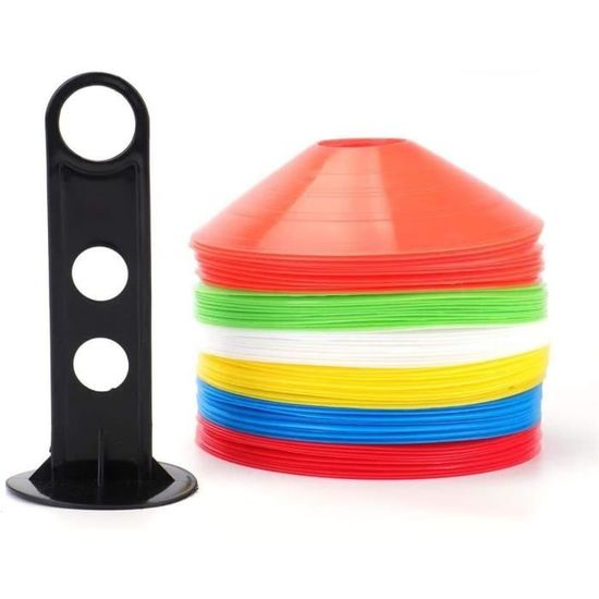 50pcs cônes en forme de disque pour l'entraînement au football,cônes à disque, p