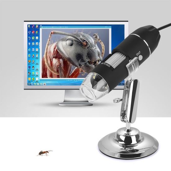 Caméra AmScope 5MP USB Pour Microscope - Capture D'images Et Vidéos Facile, Idéale Labo Ou Hobby
