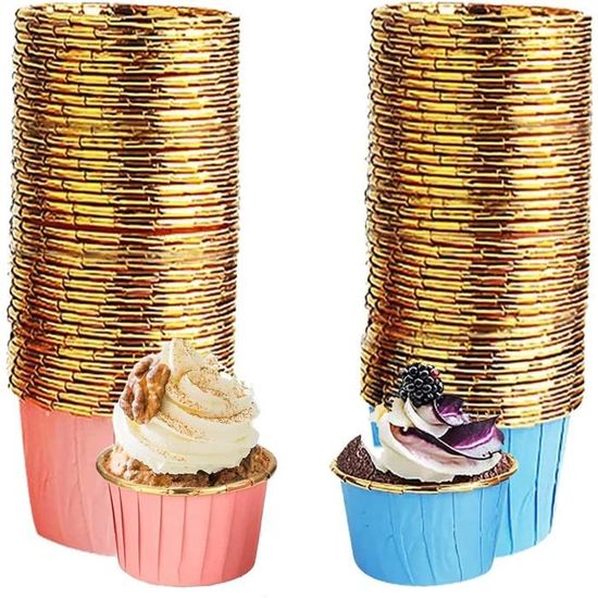Lot de 600 caissettes à cupcakes colorées sur le thème de la sirène - Moules  à muffins en papier pour décoration de fête sur le thème de la mer et de la