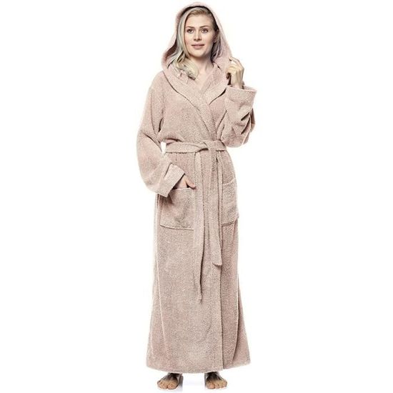 Peignoir femme extra long new arrivals