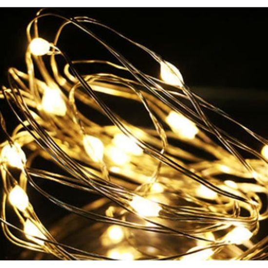 Guirlande Lumineuse A Pile 5M 50Led, [Lot De 3] Guirlande Led À Pile