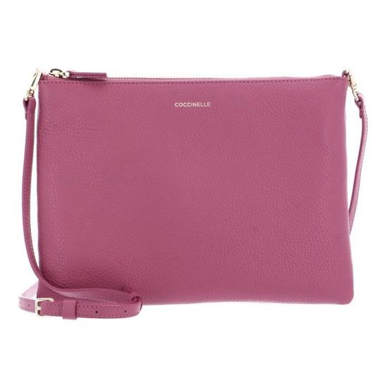 DKNY Sac à épaule bandoulière rouge en cuir pour femme - Winonna Flap
