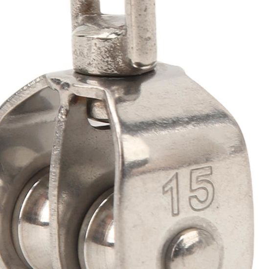 Poulie De Levage Pivotante En Acier Inoxydable A2 - Diamètres De Axe De M15 à M100 | Pour Grutage, Manutention, Bateaux