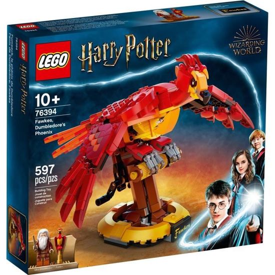 Jouet de construction - LEGO - Fumseck, le phénix de Dumbledore - 597 pièces - Harry Potter