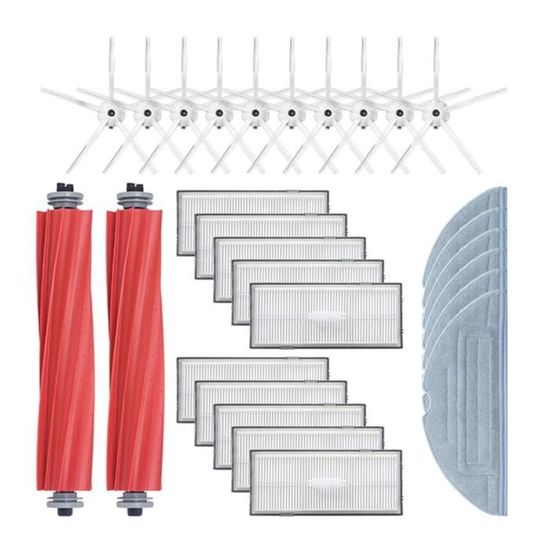 Kit 6 Brosses + 6 Filtres HEPA Pour Lefant M1 - Accessoires Robot Aspirateur | Entretien