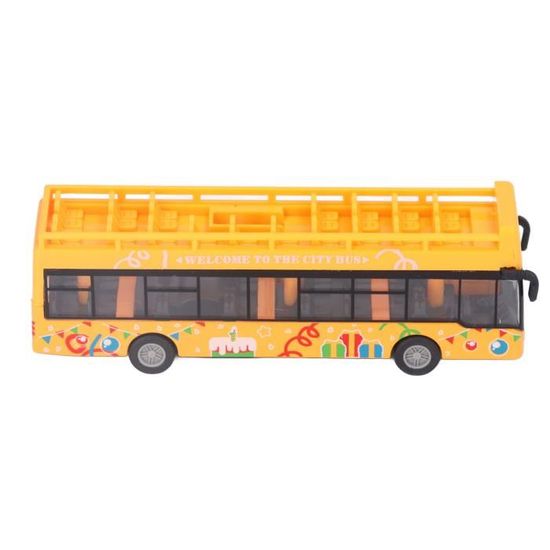 IMIKEYA Jouet Bus Scolaire En Alliage - Modèle Réduit 13 Cm, Fonction Friction - Voiture Jaune Vif, Cadeau Enfants Garçons Filles