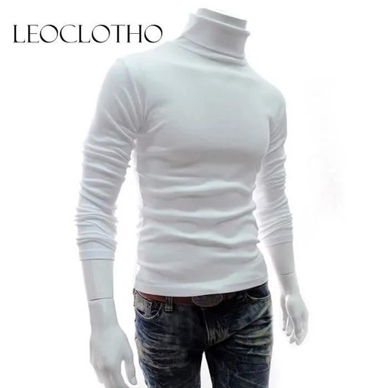 LEOCLOTHO Pull Homme uni mode Pull Collants Pull de marque Pull