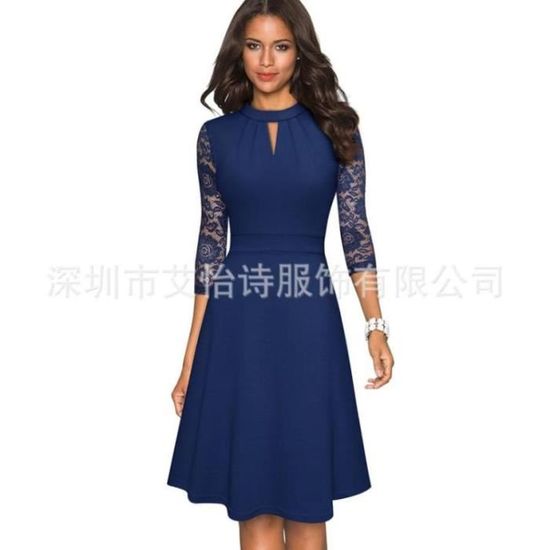 Robe de soiree ajouree haut de gamme exquise pour dames elegante