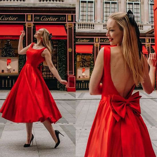 Robe Femme Sans manches Chic Glamour Elegant Boheme Rouge Xl Cdiscount Pret a Porter