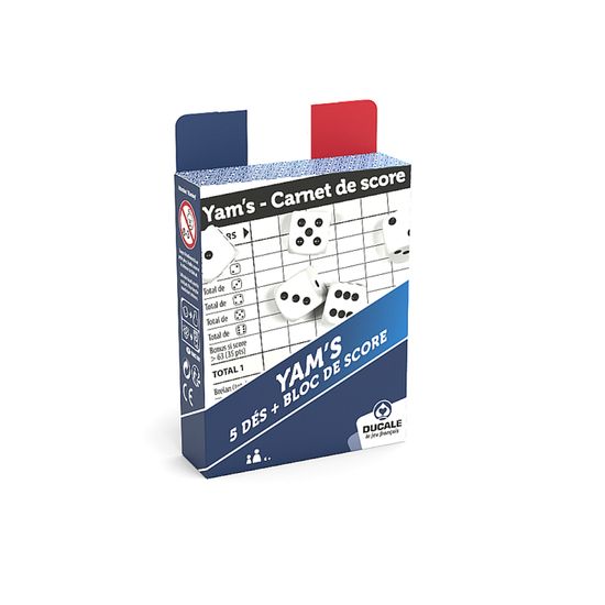 DUCALE Le Jeu Français "YAM'S AVEC BLOC DE SCORE". Cdiscount Jeux