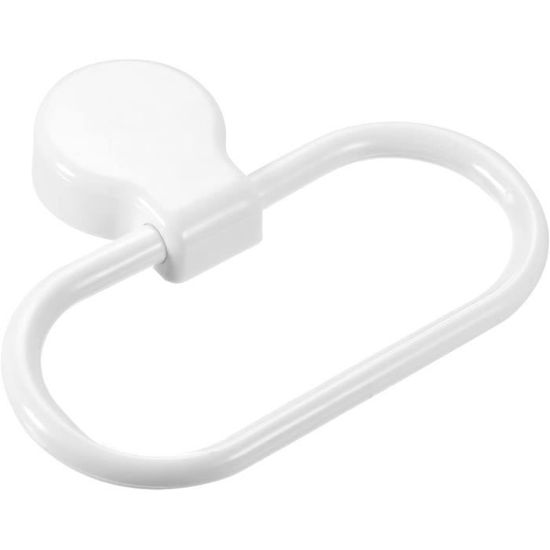 Porte-serviettes Mural Rétro Avec Étagère Ovale Et Anneau 1 Ensemble Pour Décoration Maison Hôtel Salle De Bain