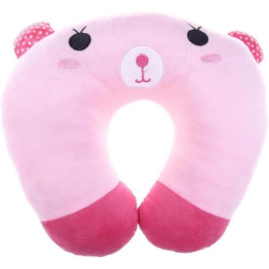 Care Bears Cheer Bear Coussin De Voyage – Peluche Douce Avec Capuche, Clip, Rose – Confort Et Nostalgie