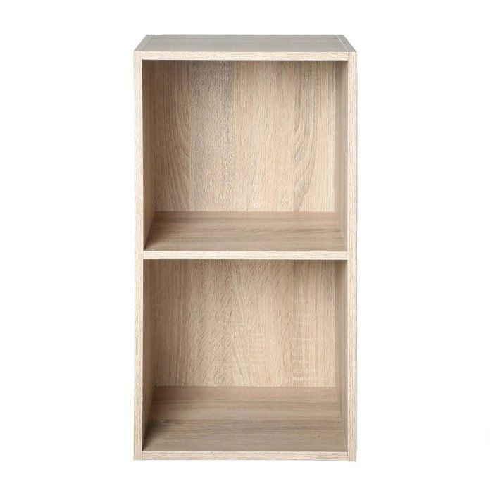 COMPO Meuble de rangement 2 cases Bois clair - L295 cm