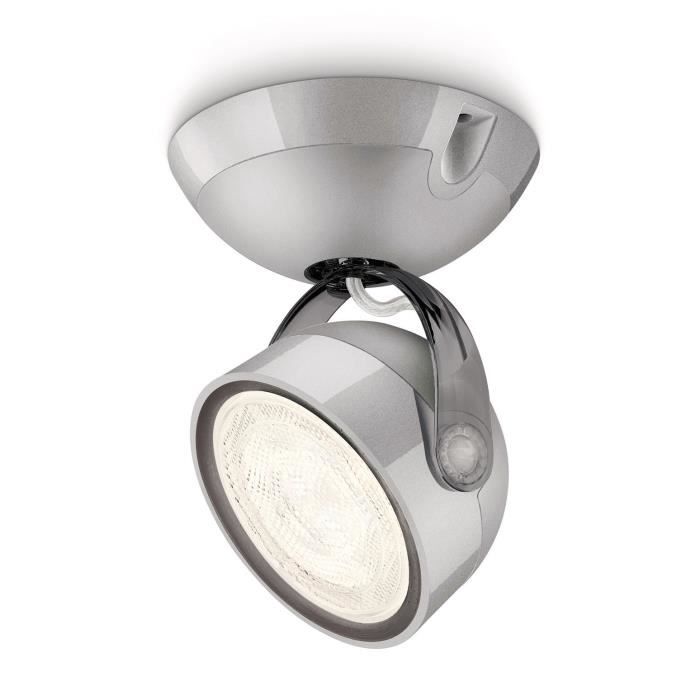 PHILIPS Spot LED DYNA gris métal 1x4W