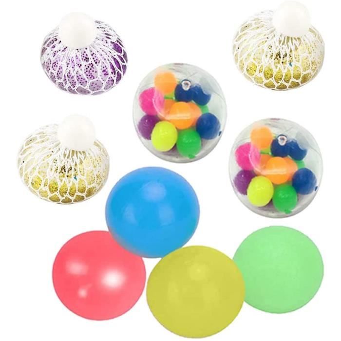 8 Pierres Sensorielles Anti-Stress - Silicone Doux - Pour Gestion Anxiété, TDAH, Autisme