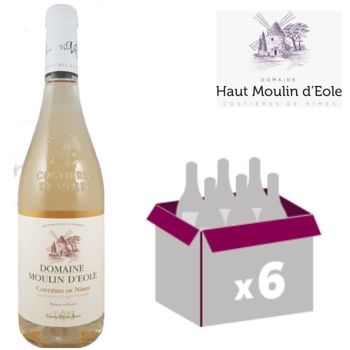 Moulin d'Eole Blanc 2019 x 6 - AOC Costières de Nîmes