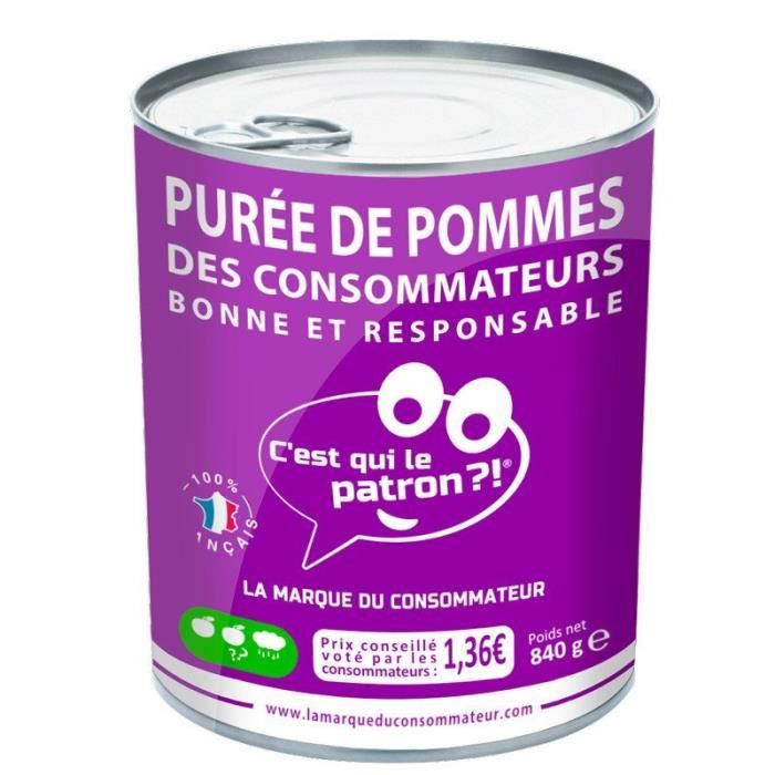 Purée de pommes - 840g