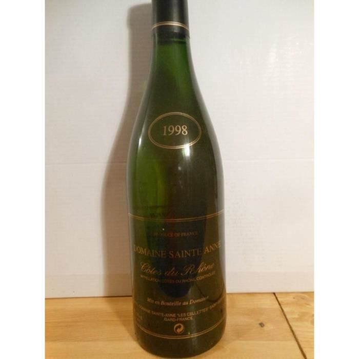 côtes du rhône sainte-anne viognier blanc 1998 - côtes du rhône france