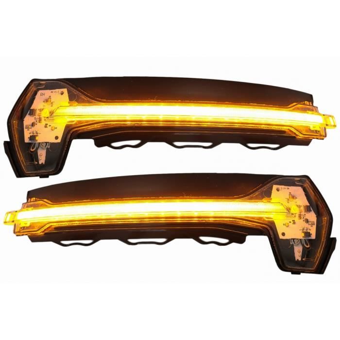 Clignotants dynamiques de rétroviseurs Full LED LEDriving pour Audi A3 S3 8V RS3 8VA Blanc