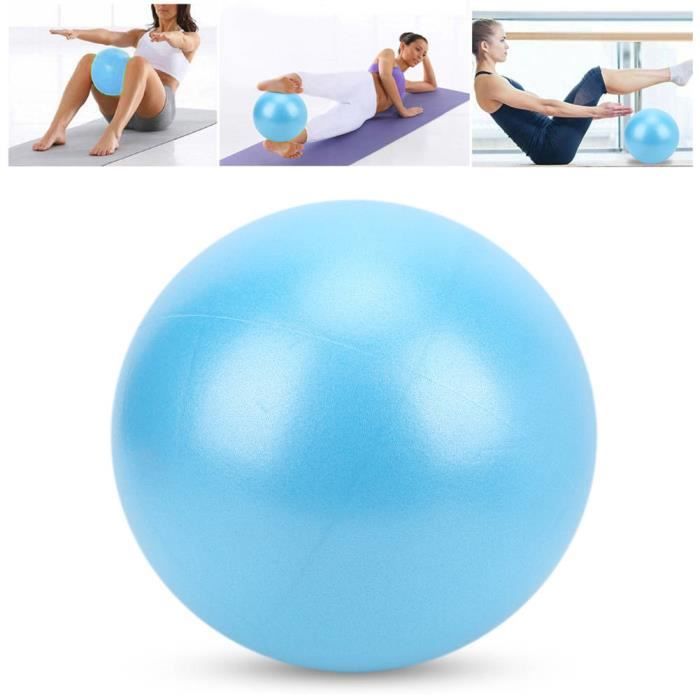 25 cm Boule Pilates Balle d'exercice de yoga robuste Balles de fitness antidéflagrantes(Bleu )