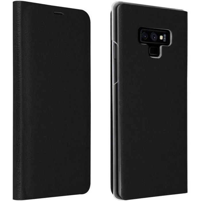 Housse Samsung Galaxy Note 9 Étui Portefeuille Clapet Flip Cover Ultra-fin noir Noir
